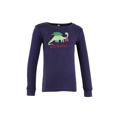 Hudson Baby Infant And Toddler Cotton Pajama Set, Christmasaurus - Image 2