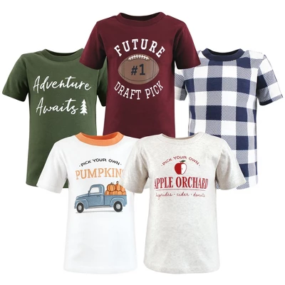 Hudson Baby Boy Short Sleeve T-Shirts, Fall Activities - Image 7