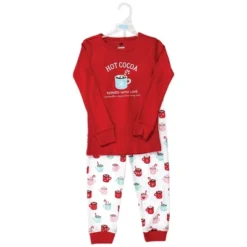Hudson Baby Infant And Toddler Cotton Pajama Set, Hot Cocoa