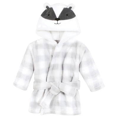 Hudson Baby Unisex Baby Plush Bathrobe And Toy Set, Badger, One Size - Image 3