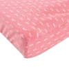 Hudson Baby Infant Girl Cotton Changing Pad Cover, Woodland Fox, One Size