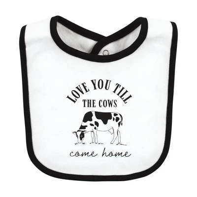 Hudson Baby Unisex Baby Cotton Bibs, Neutral Farm, One Size - Image 4