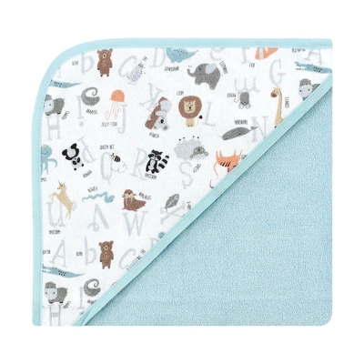 Hudson Baby Unisex Cotton Rich Hooded Towels, Alphabet, One Size - Image 2