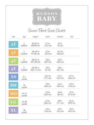 Hudson Baby Unisex Snow Pants, Orange - Image 3