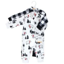 Hudson Baby Unisex Toddler Plush Jumpsuits, Winter Bear