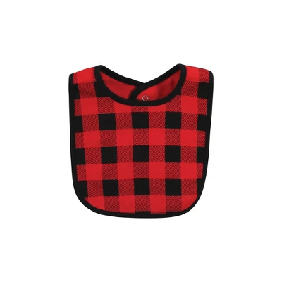 Hudson Baby Unisex Baby Cotton Bib And Headband Or Caps Set, Christmoose, One Size - Image 4