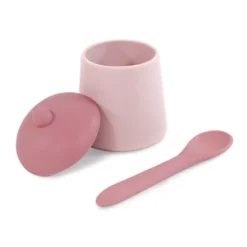 Hudson Baby Infant And Toddler Silicone Toy Tea Set, Pink, One Size