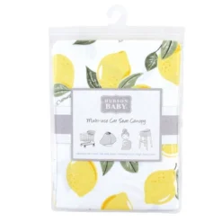 Hudson Baby Infant Girl Multi-use Car Seat Canopy, Lemons, One Size