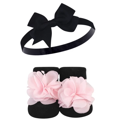 Hudson Baby Girl Headband And Socks Giftset, Gold Unicorn, One Size - Image 3