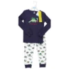 Hudson Baby Infant And Toddler Cotton Pajama Set, Christmasaurus