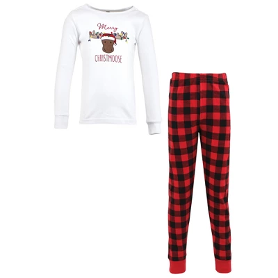 Hudson Baby Infant And Toddler Cotton Pajama Set, Christmoose - Image 4