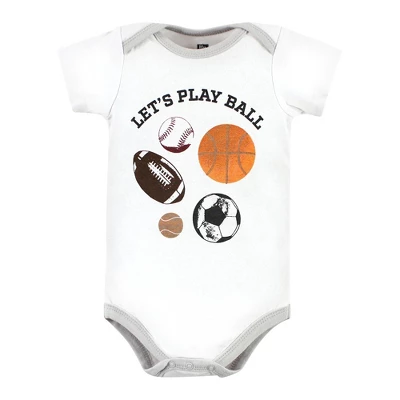 Hudson Baby Unisex Baby Cotton Bodysuits, Ball - Image 2