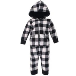 Hudson Baby Infant Boy Fleece Jumpsuits, Coveralls, And Playsuits 2pk, Christmas Dog