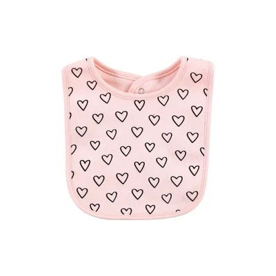 Hudson Baby Infant Girls Cotton Bib And Sock Set, Modern Rainbow, One Size - Image 4