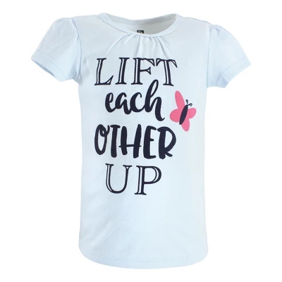 Hudson Baby Infant And Toddler Girl Short Sleeve T-Shirts, Be Kind - Image 6