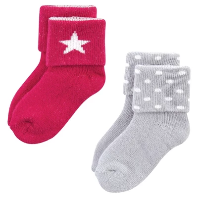 Hudson Baby Infant Girls Grow With Me Socks 12pk, Bird, 0-24 Months - Image 6