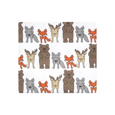 Hudson Baby Infant Boy Cotton Flannel Receiving Blankets, Wild Forest, One Size - Image 2