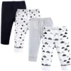 Hudson Baby Baby And Toddler Cotton Pants 4pk, Moon And Back