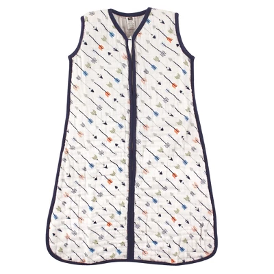 Hudson Baby Infant Boy Muslin Cotton Sleeveless Wearable Sleeping Bag, Sack, Blanket, Arrow - Image 2