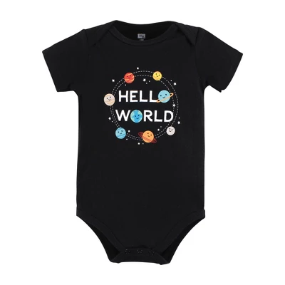 Hudson Baby Cotton Bodysuits, Happy Planets - Image 2