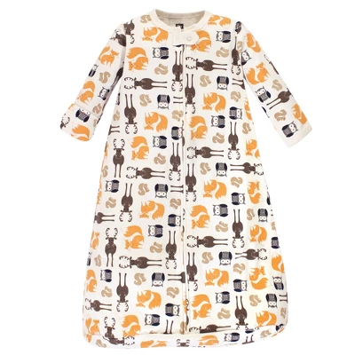 Hudson Baby Infant Boy Cotton Long-Sleeve Wearable Sleeping Bag, Sack, Blanket, Forest