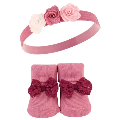 Hudson Baby Girl Headband And Socks Giftset, Boho, One Size - Image 5
