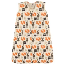 Hudson Baby Infant Boy Cotton Sleeveless Wearable Sleeping Bag, Sack, Blanket, Forest